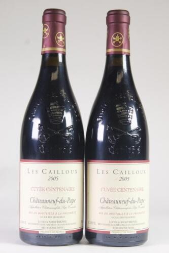 (2) 2005 Lucien et Andre Brunel les Cailloux Cuvee Centenaire Chateauneuf du Pape