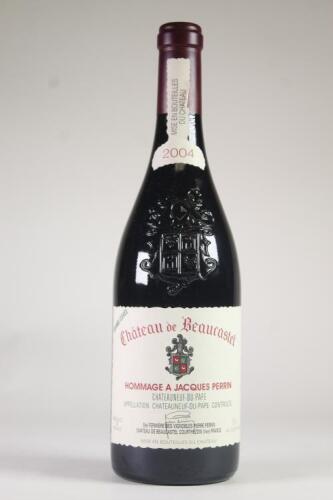 (1) 2004 Chateau de Beaucastel Hommage a Jacques Perrin Chateauneuf du Pape