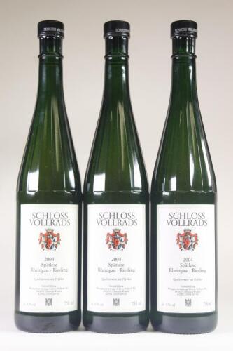 (3) 2004 Schloss Vollrads Riesling Spatlese, Rheingau