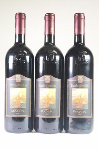 (3) 1999 Castello Banfi Brunello di Montalcino, Tuscany