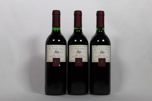 (3) 1997 R. E. & R. E. Wynyarra Shiraz, Barossa SA