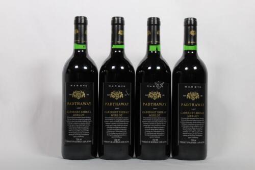 (4) 1997 Hardy's Cabernet Sauvignon/Shiraz/Merlot, Padthaway SA