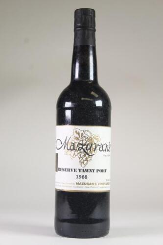 (1) 1968 Mazuran's Reserve Tawny Port