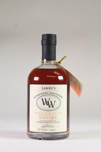 (1) Lawry's Workshop Distillery Single Malt Whisky 500ml 61.1% abv, New Zealand