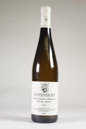 (1) 1998 Donnhoff Schlossbockelheimer Kupfergrube Riesling Spatlese, Nahe