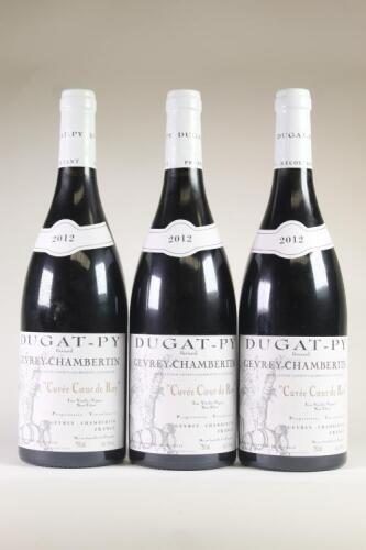 (3) 2012 Domaine Dugat-Py Cuvee Coeur de Roy Tres Vieilles Vignes Gevrey Chambertin, Cotes de Nuits