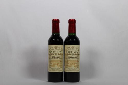 (2) 1998 Chateau Martinens 375ml, Margaux