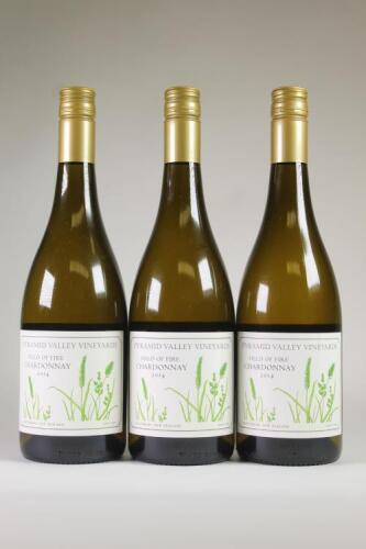 (3) 2014 Pyramid Valley Vineyards Field of Fire Chardonnay, Waikari