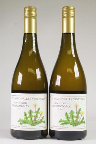 (2) 2010 Pyramid Valley Vineyards Lion's Tooth Chardonnay, Waikari