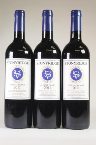 (3) 2011 Stonyridge Larose, Waiheke
