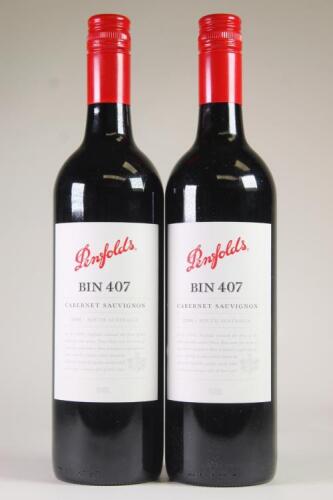 (2) 2006 Penfolds Bin 407 Cabernet Sauvignon, South Australia