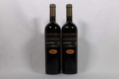 (2) 1995 Langhorne Creek Area Maturation Release Red Blend, Langhorne Creek SA