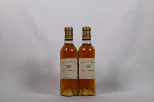 (2) 2005 Carmes de Rieussec 375ml