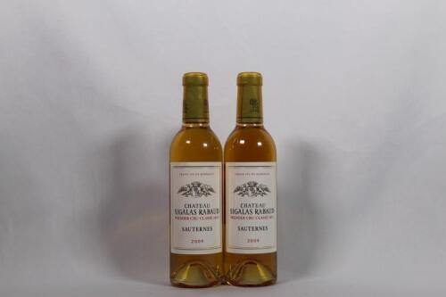 (2) 2009 Chateau Sigalas Rabaud 375ml