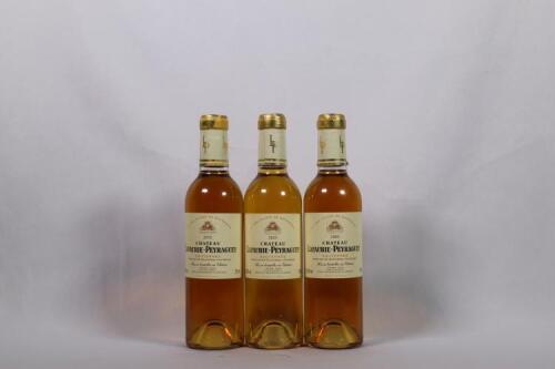 (3) 2005 Chateau Lafaurie Peyraguey 375ml