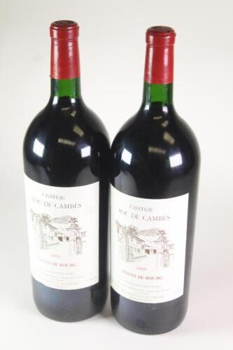 (2) 1989 Chateau Roc de Cambes 1500ml, Cote de Bourg