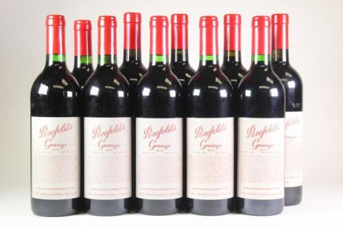 Penfolds Grange 1995 - 2004 : 10 bottles in one lot