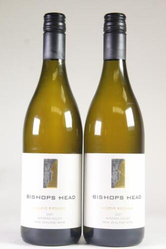 (2) 2007 Bishop's Head Reserve Riesling, Waipara