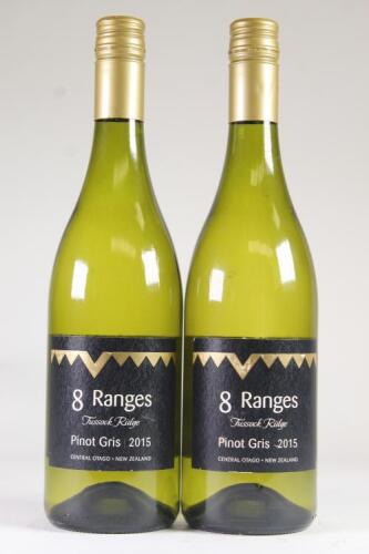 (2) 2015 8 Ranges Tussock Ridge Pinot Gris