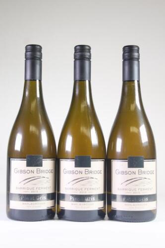 (3) 2013 Gibson Bridge Barrique Fermented Pinot Gris, Marlborough