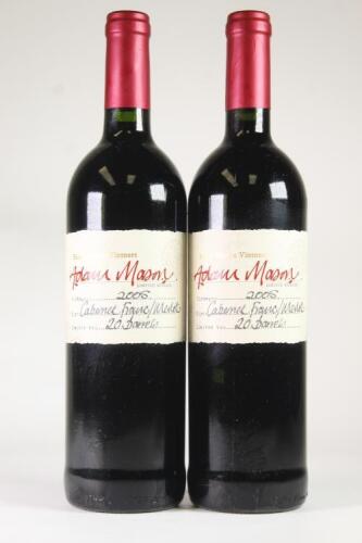 (2) 2005 Bales' Private Vintners Adam Mason Cabernet Franc/Merlot, Stellenbosch South Africa