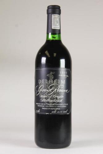 (1) 1993 Delheim Grand Reserve, Stellenbosch South Africa