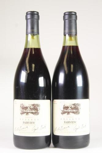 (2) 1989 Fairview Reserve Shiraz, Paarl South Africa