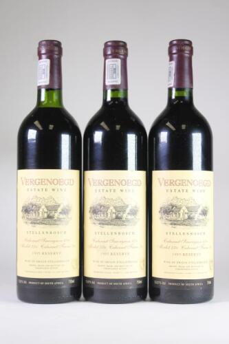 (3) 1995 Vergenoegd Reserve, Stellenbosch South Africa