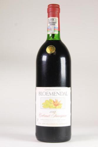 (1) 1989 Bloemendal Cabernet Sauvignon, Durbanville South Africa