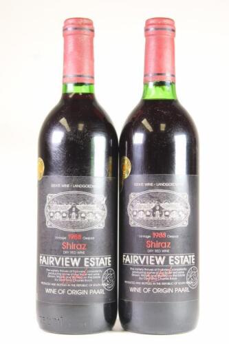 (2) 1988 Fairview Shiraz, Paarl South Africa