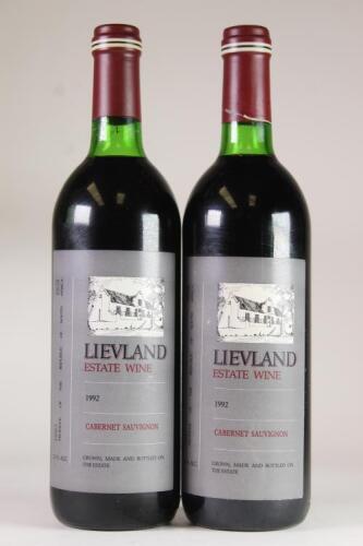 (2) 1992 Lievland Cabernet Sauvignon, Stellenbosch South Africa