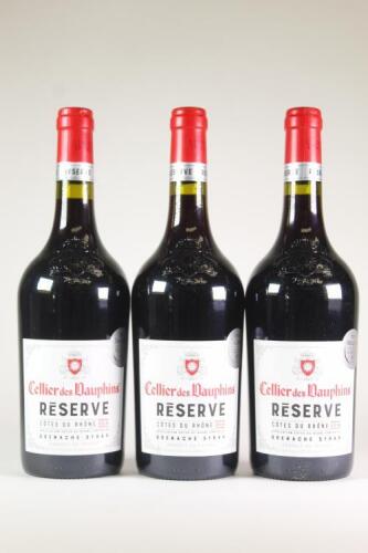 (3) 2018 Cellier des Dauphins Reserve Cotes du Rhone