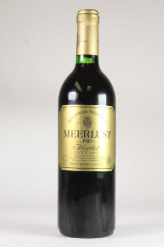(1) 1989 Meerlust Merlot, Stellenbosch South Africa