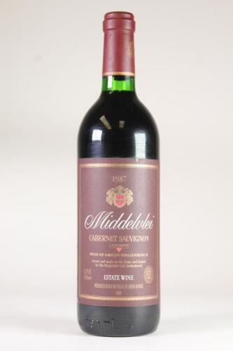 (1) 1987 Middelvlei Cabernet Sauvignon, Stellenbosch South Africa