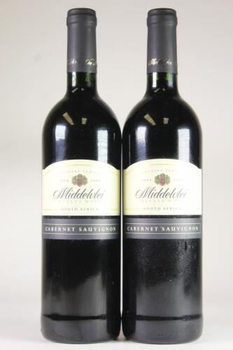 (2) 2000 Middelvlei Cabernet Sauvignon, Stellenbosch South Africa