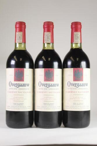 (3) 1990 Overgaauw Cabernet Sauvignon, Stellenbosch South Africa