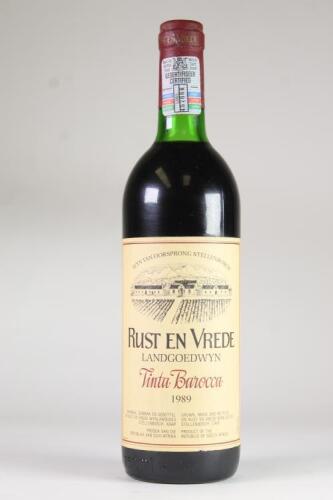 (1) 1989 Rust en Vrede Tinta Barocca, Stellenbosch South Africa