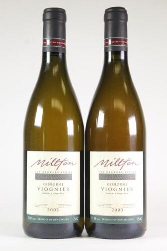 (2) 2003 Millton The Growers Series Briants Vineyard Viognier, Gisborne