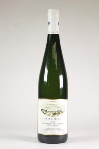 (1) 2007 Fritz Haag Brauneberger Juffer-Sonnenuhr Riesling Spatlese, Mosel Saar Ruwer