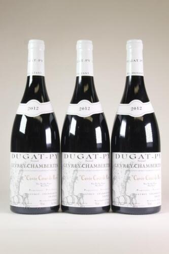 (3) 2012 Domaine Dugat-Py Cuvee Coeur de Roy Tres Vieilles Vignes Gevrey Chambertin, Cotes de Nuits
