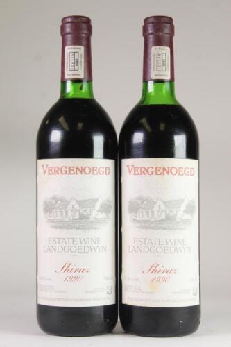 (2) 1990 Vergenoegd Shiraz, Stellenbosch South Africa