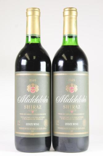 (2) 1989 Middelvlei Shiraz, Stellenbosch South Africa