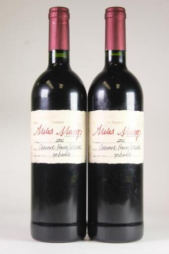 (2) 2002 Bale's Private Vintners Miles Mossop Cabernet Franc/Merlot, Western Cape South Africa