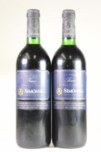 (2) 1990 Simonsig Tiara, Stellenbosch South Africa