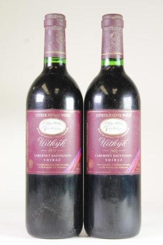 (2) 1992 Uitkyk Cabernet Sauvignon/Shiraz, Stellenbosch South Africa