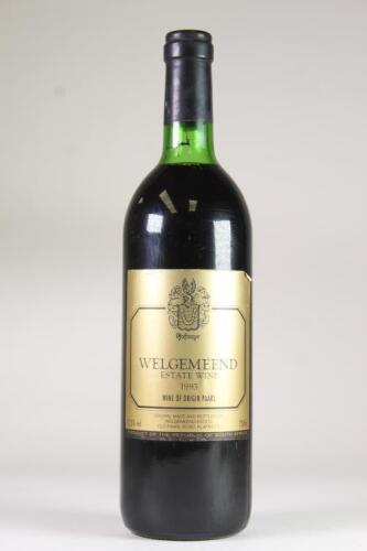 (1) 1993 Welgemeend Estate Wine, Paarl South Africa