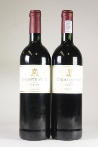 (2) 2003 Groote Post Merlot, Darling South Africa