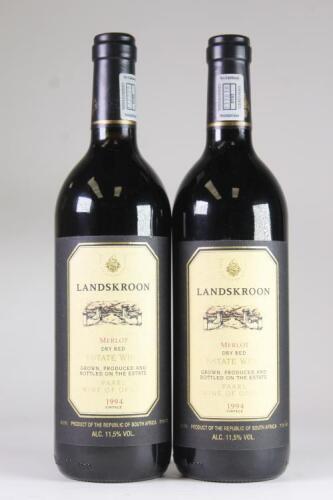 (2) 1994 Landskroon Merlot, Paarl South Africa