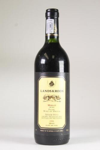 (1) 1996 Landskroon Merlot, Paarl South Africa