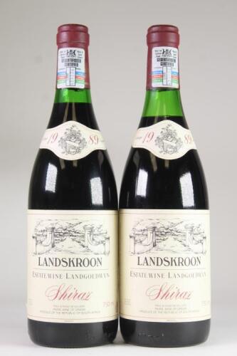 (2) 1989 Landskroon Shiraz, Paarl South Africa